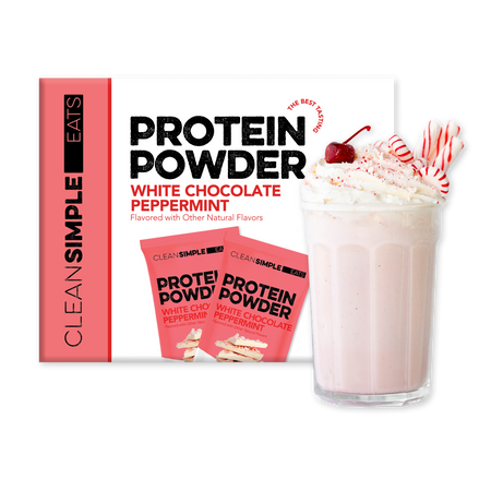 Protein Powder: White Chocolate Peppermint (10 Single Serving Stick Packs)