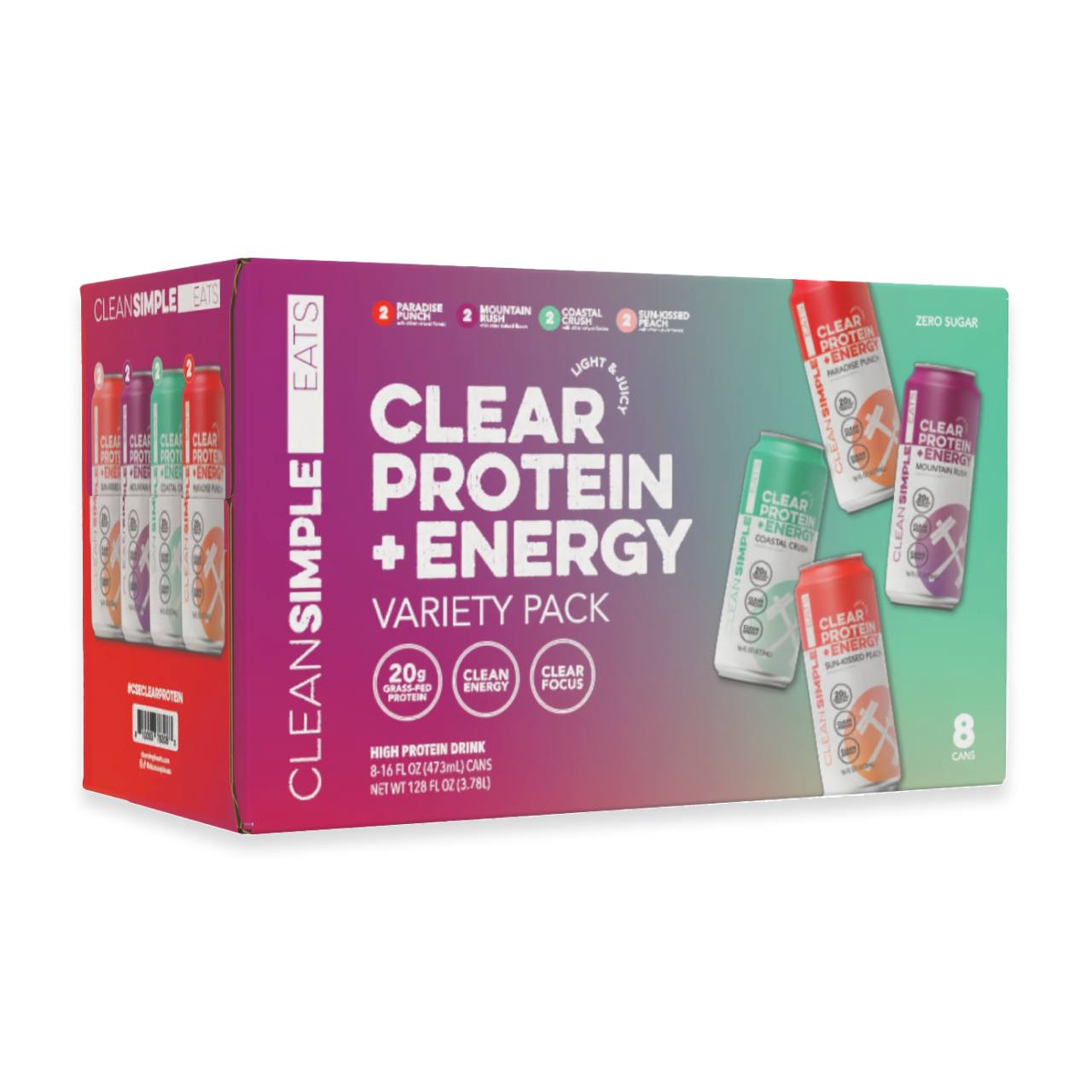 Clear Protein + Energy: Variety (8 Serving)