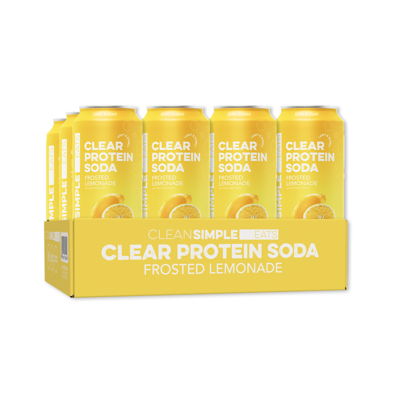 Clear Protein Soda: Frosted Lemonade (12-pack)