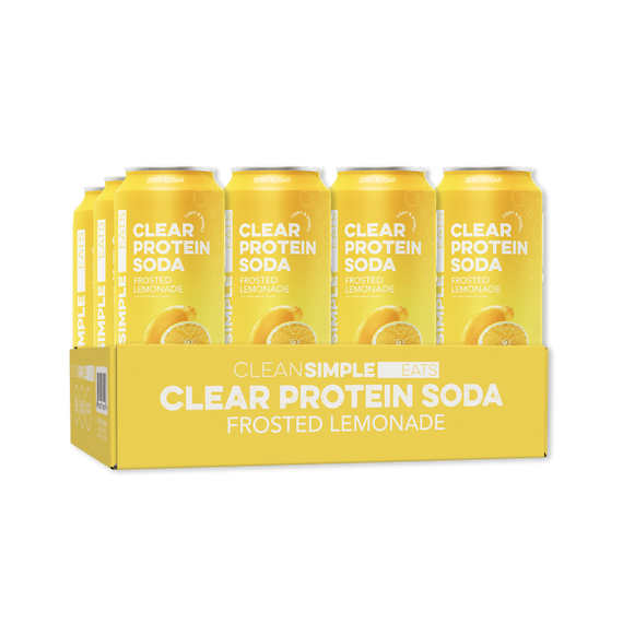 Clear Protein Soda: Frosted Lemonade (12 Pack)