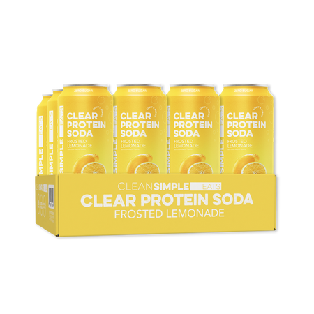 Clear Protein Soda: Frosted Lemonade (12 Pack)