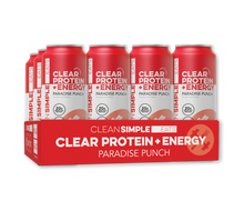 Clear Protein + Energy: Paradise Punch (12 Pack)