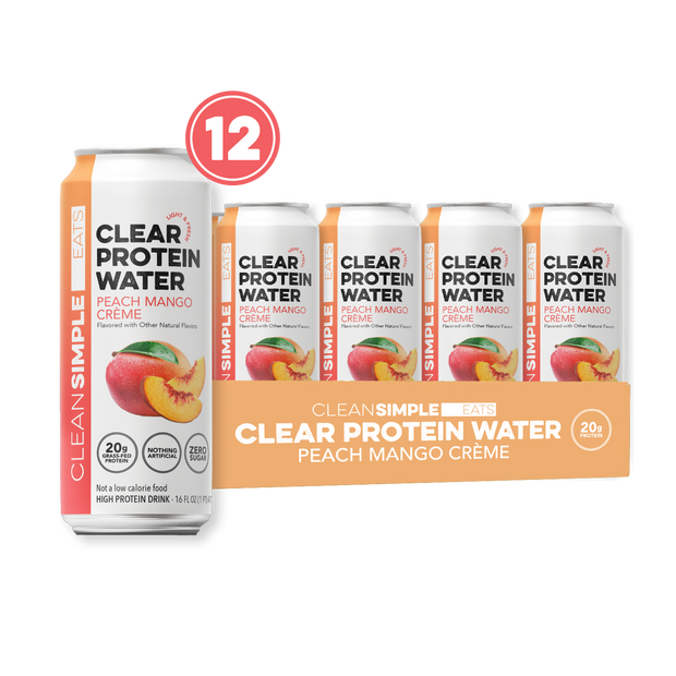 Clear Protein Water: Peach Mango Creme (12 Pack)