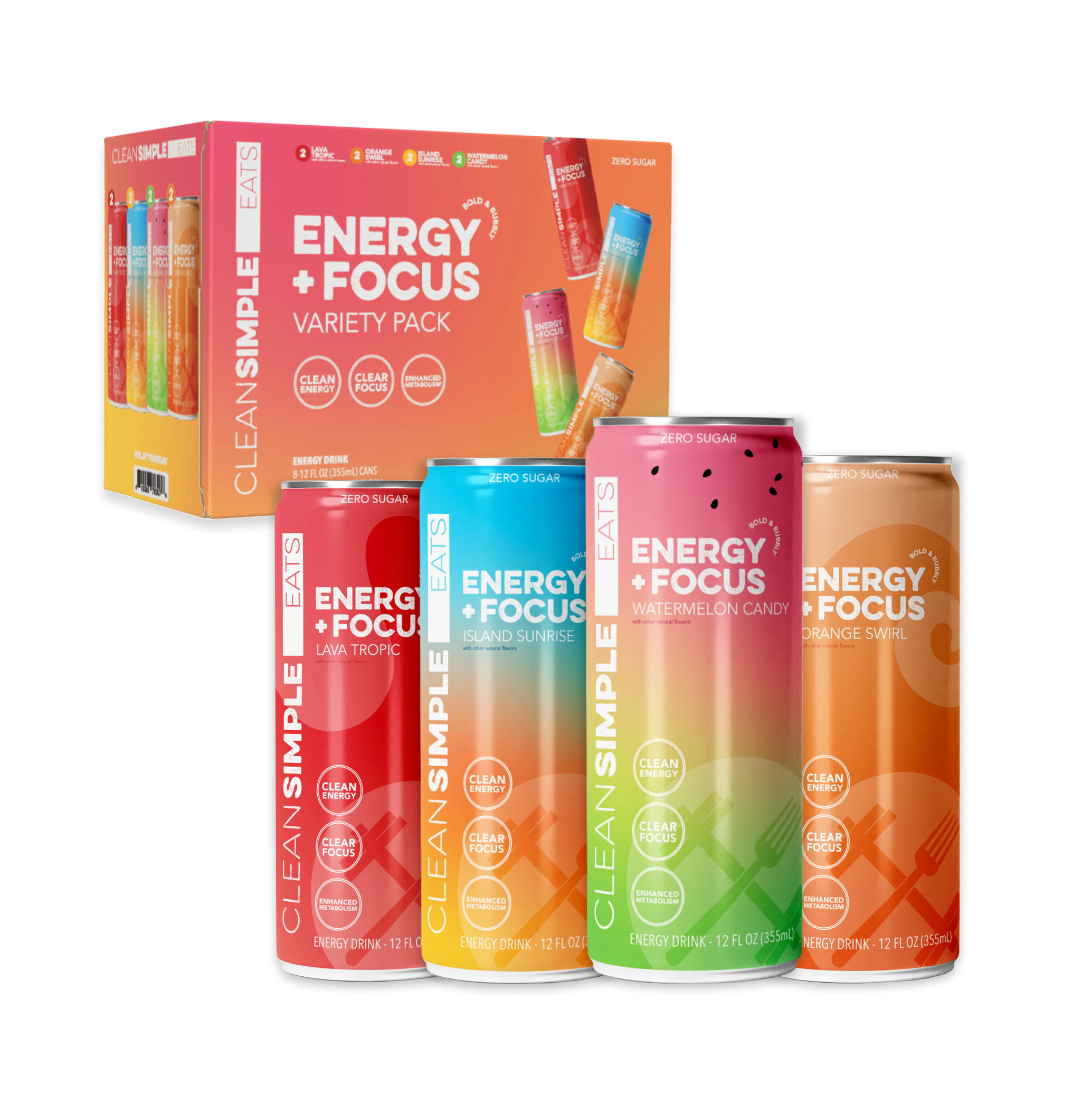 Energy + Focus: Variety (8 Serving)