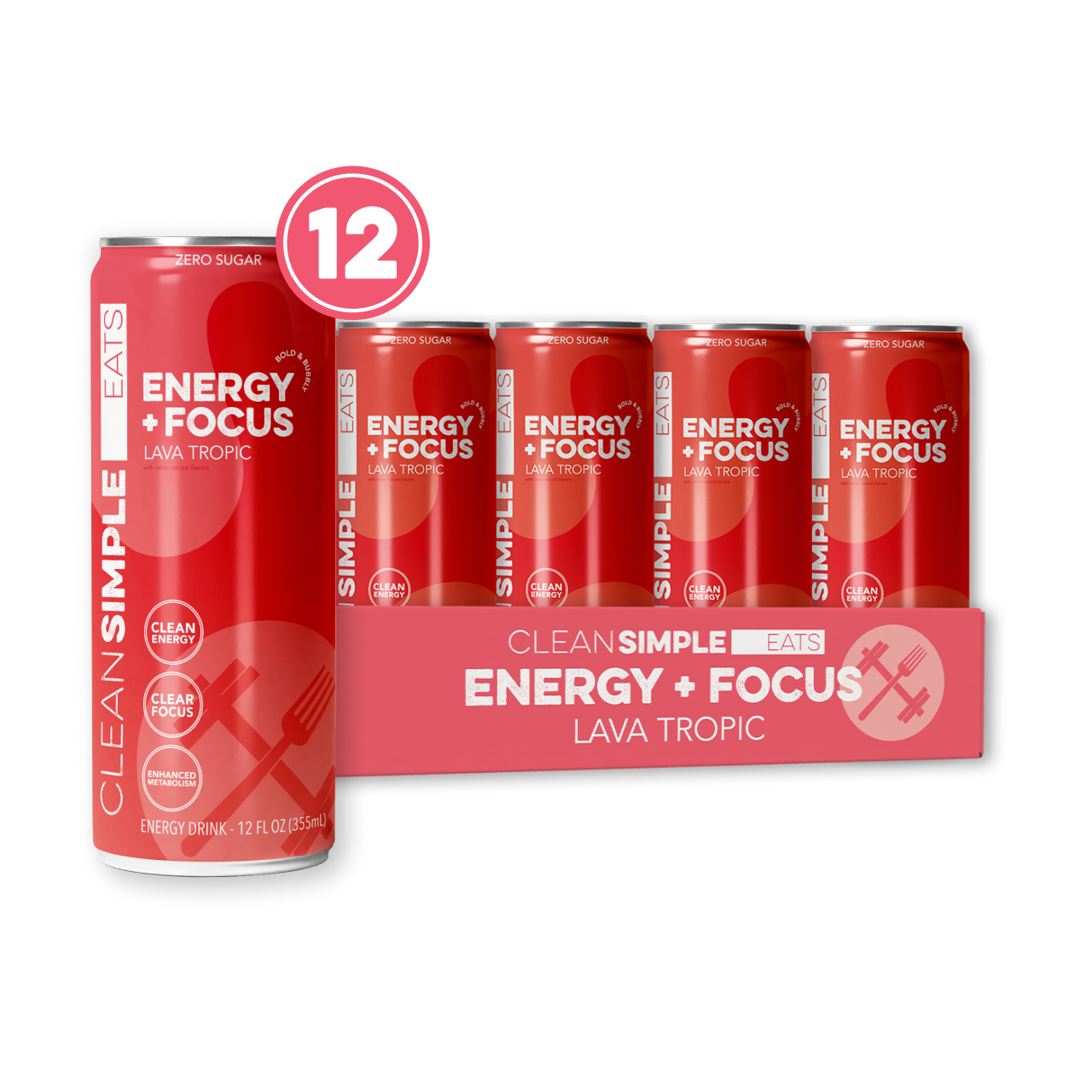 Energy + Focus: Lava Tropic (12-pack)