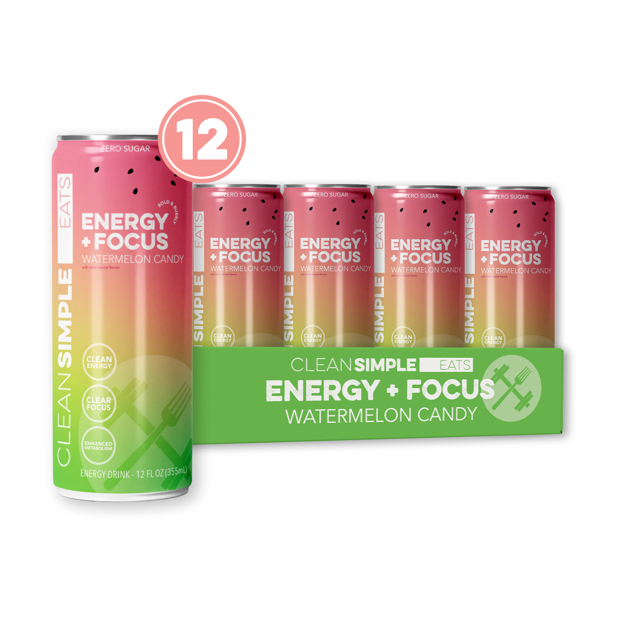 Energy + Focus: Watermelon Candy (12-pack)