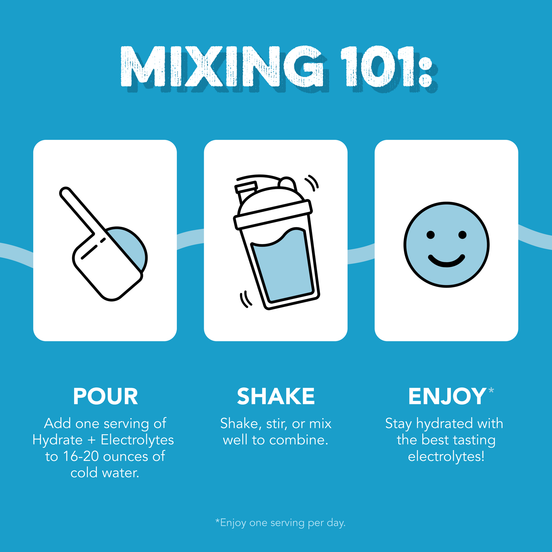 Hydrate + Electrolytes: Freeze Pop (30 Serving Bag)