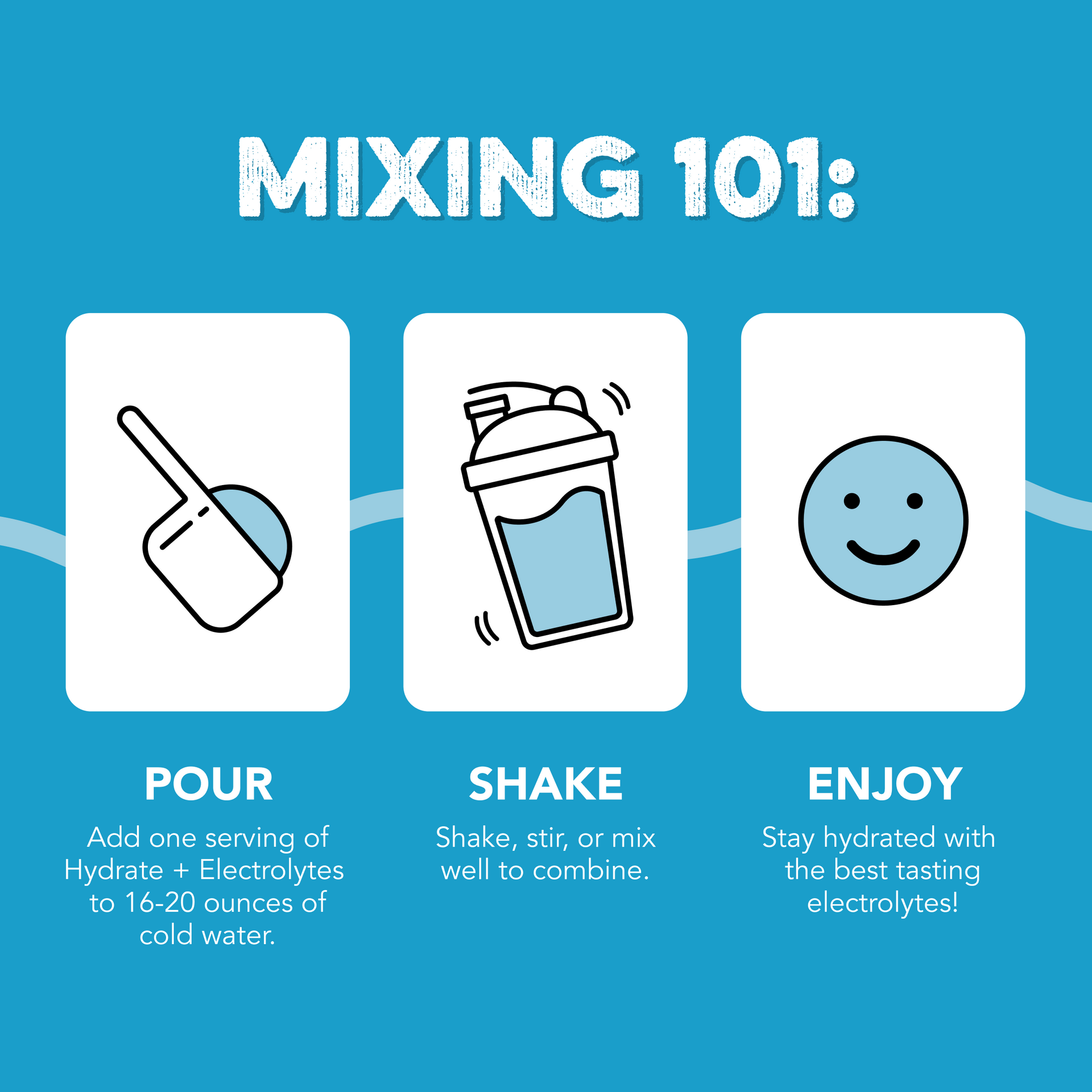 Hydrate + Electrolytes: Freeze Pop (30 Serving Bag)