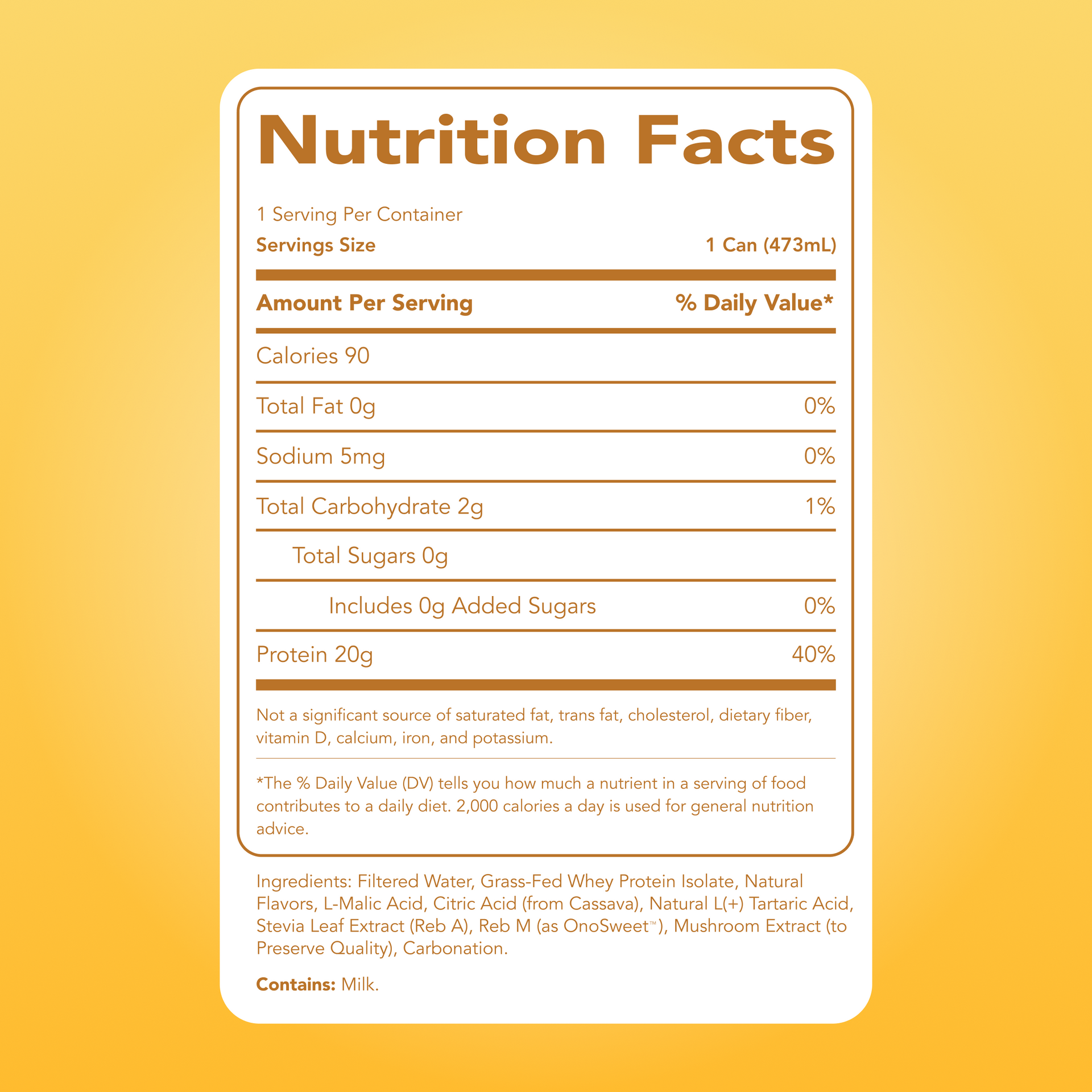 Clear Protein Soda: Frosted Lemonade (12 Pack)