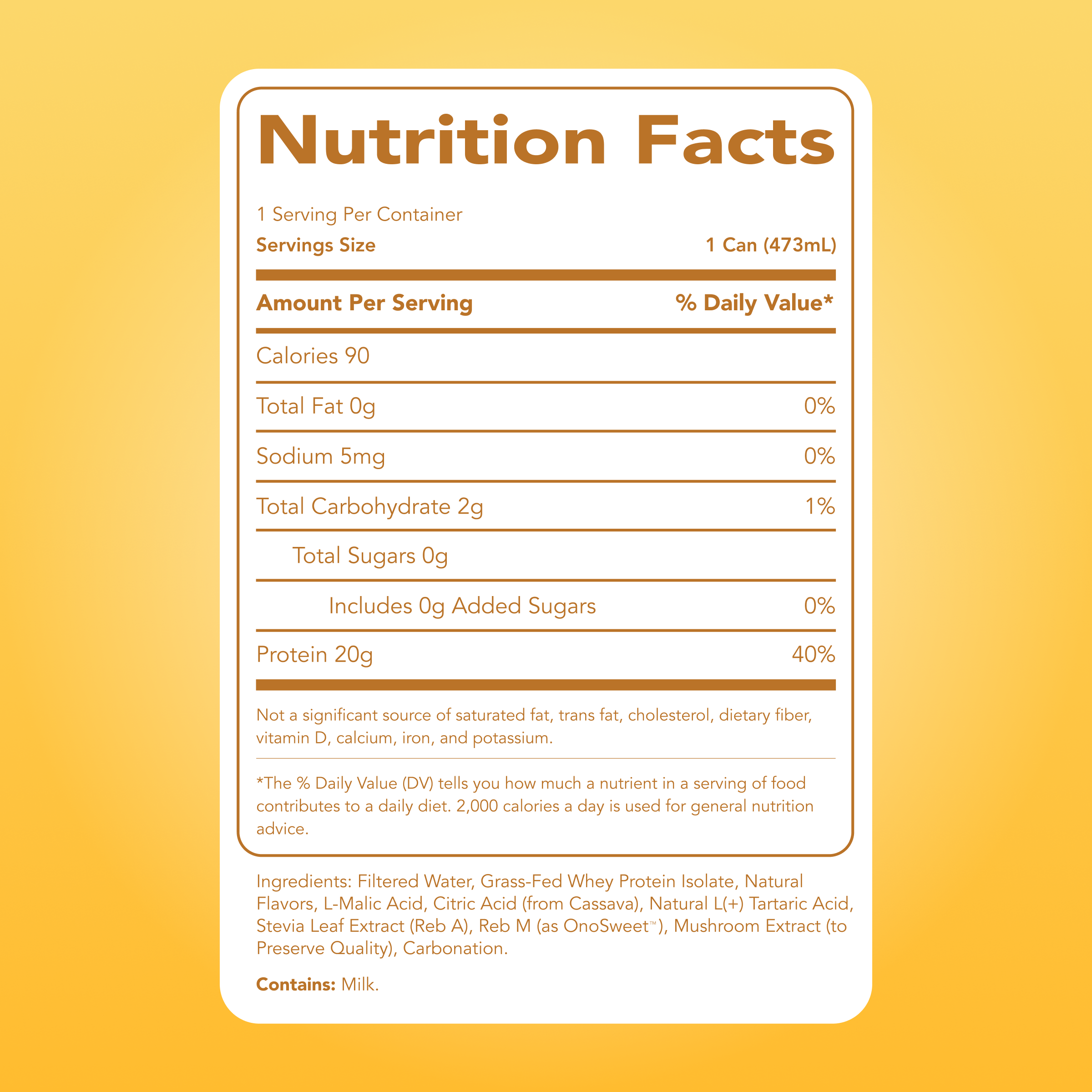 Clear Protein Soda: Frosted Lemonade (16oz | 12 Pack)