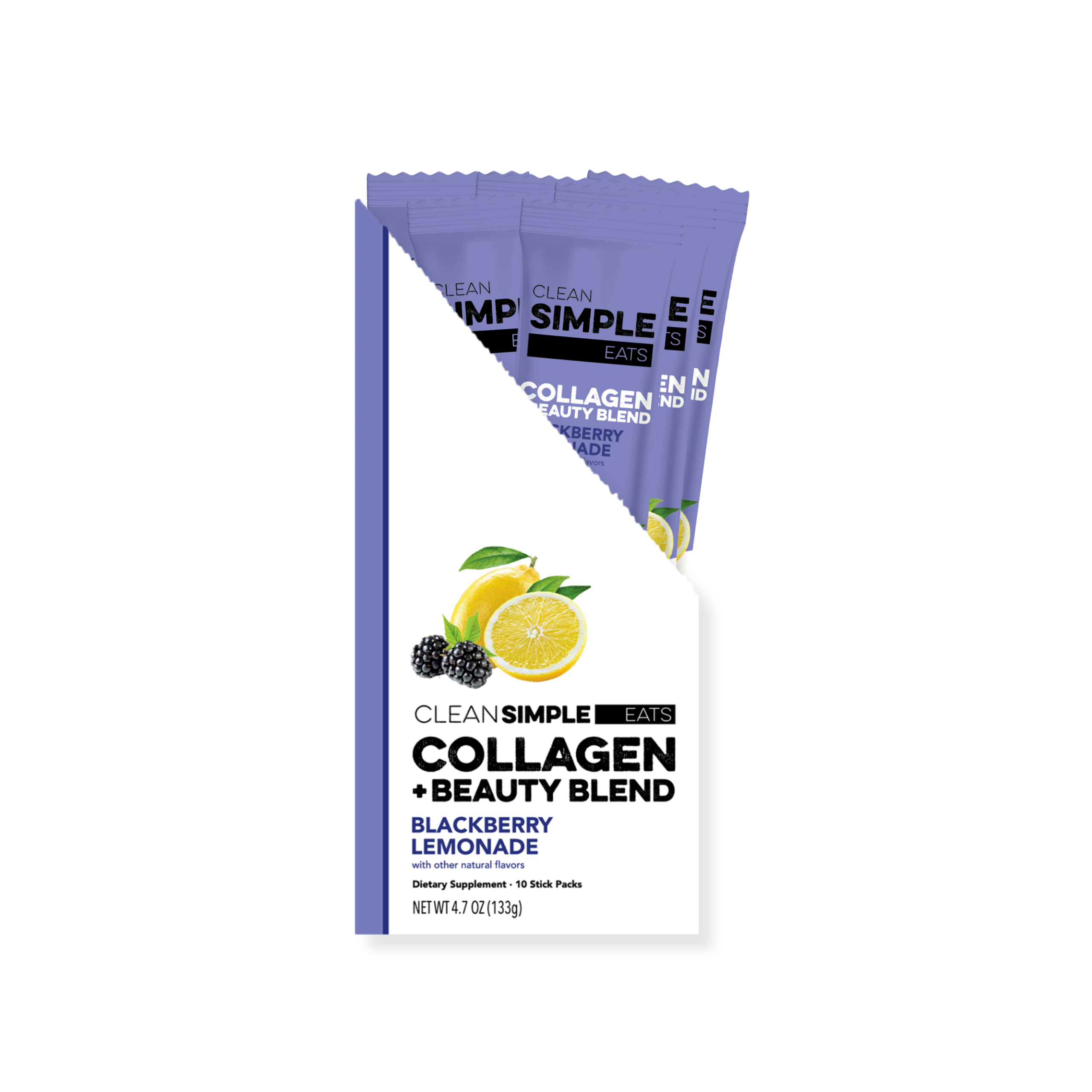 Collagen + Beauty Blend: Blackberry Lemonade (10 Single Serving Stick Pack)