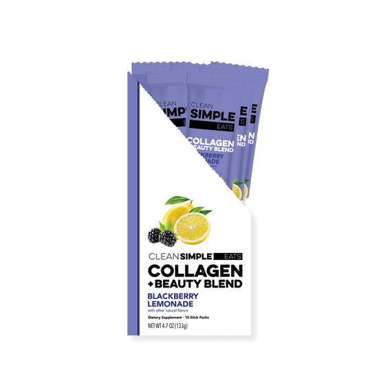 Collagen + Beauty Blend: Blackberry Lemonade (10 Single Serving Stick Pack)