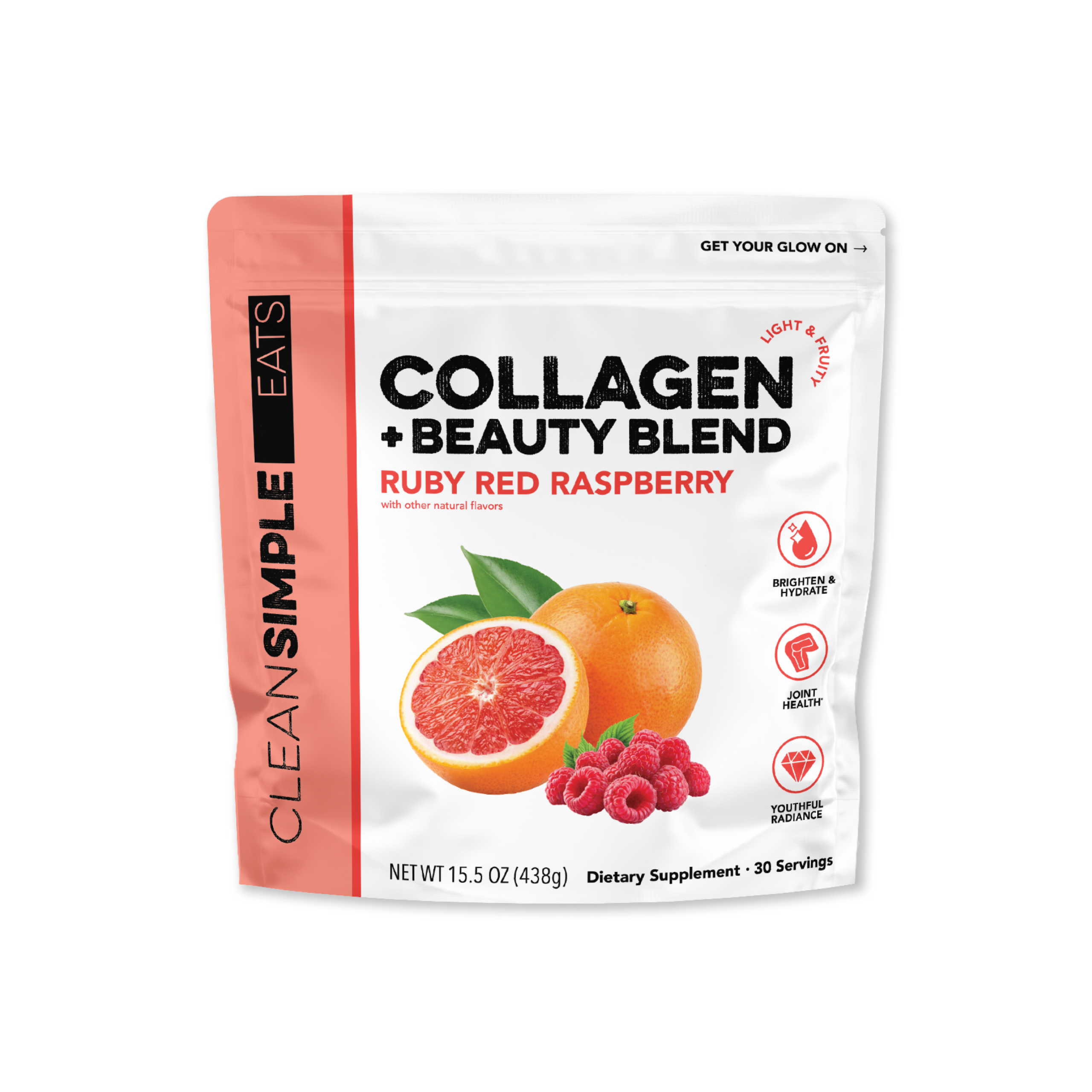 Collagen + Beauty Blend: Ruby Red Raspberry (30 Serving)