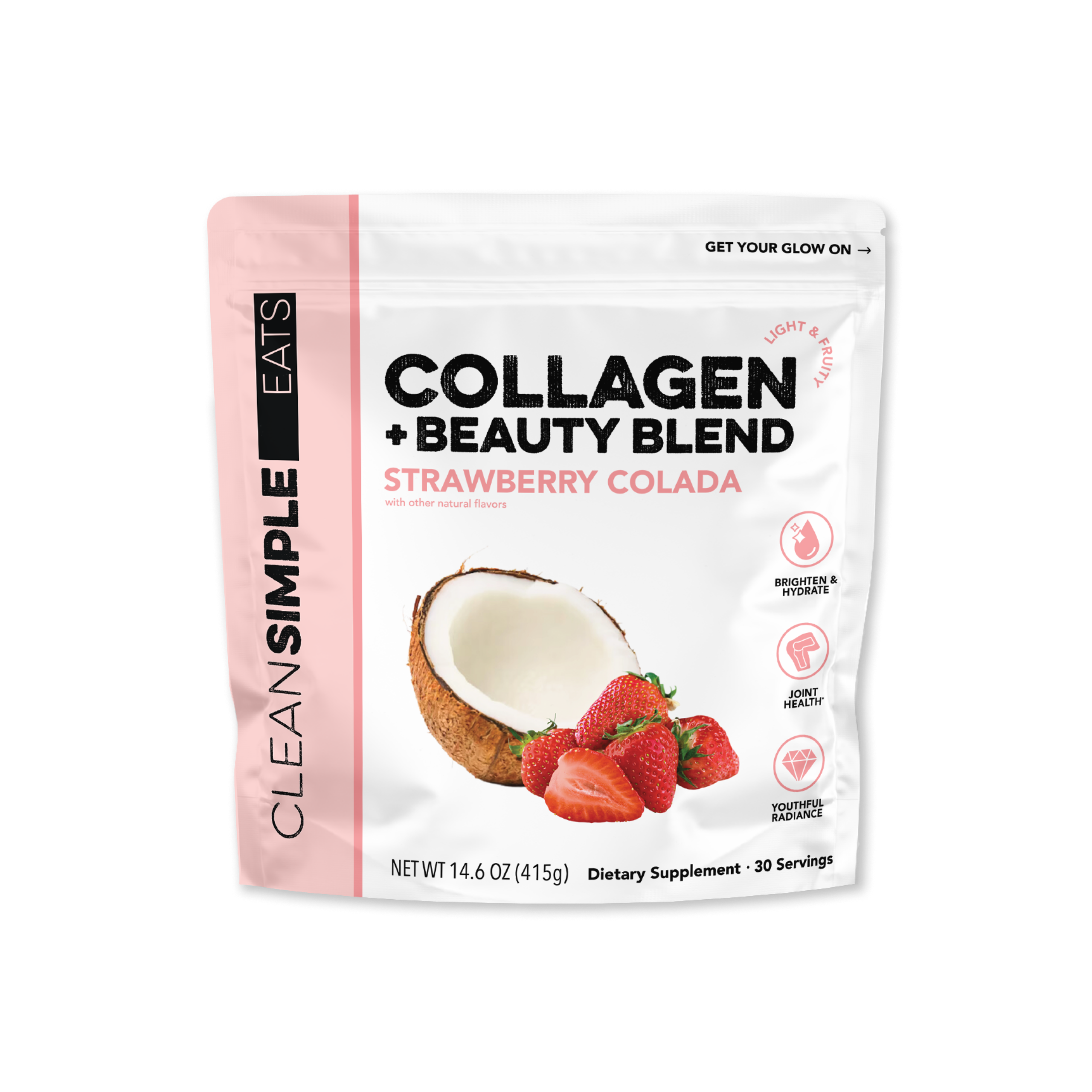 Collagen + Beauty Blend: Strawberry Colada (30 Serving)