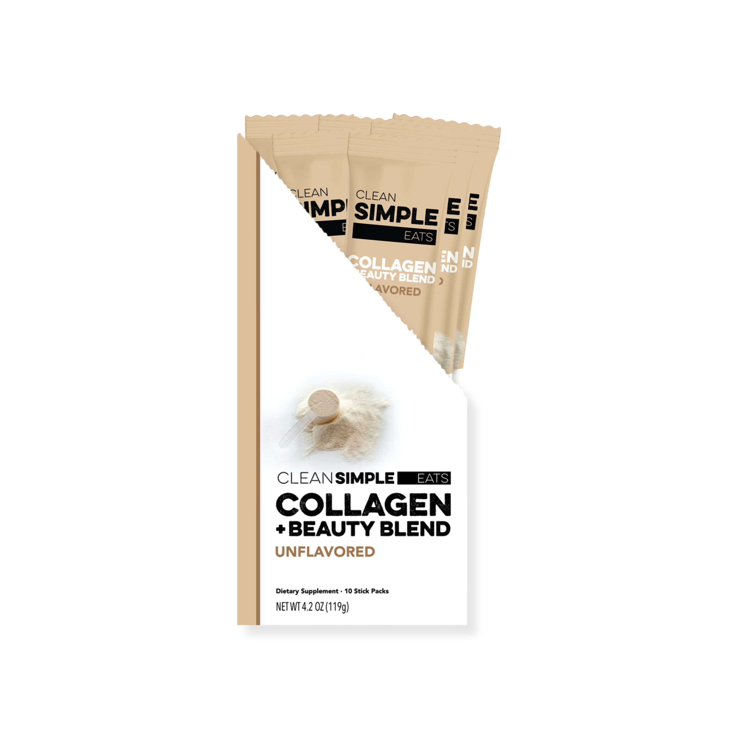 Collagen + Beauty Blend: Unflavored (10 Single Serving Stick Pack)