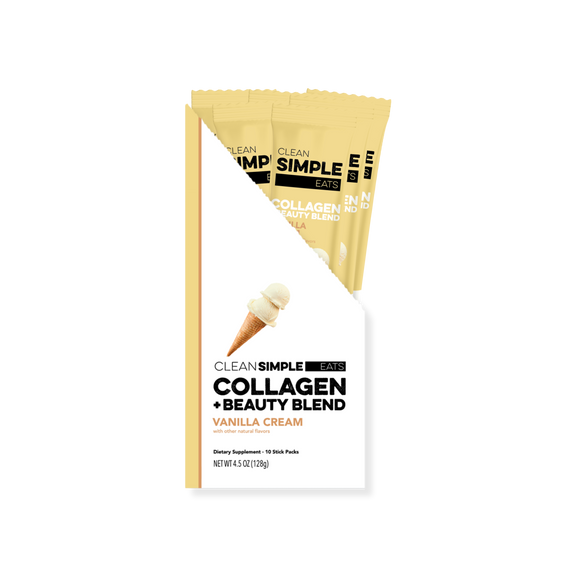 Collagen + Beauty Blend: Vanilla Cream (10 Single Serving Stick Pack)