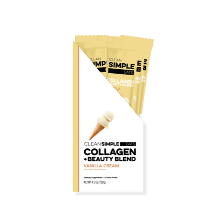 Collagen + Beauty Blend: Vanilla Cream (10 Single Serving Stick Pack)