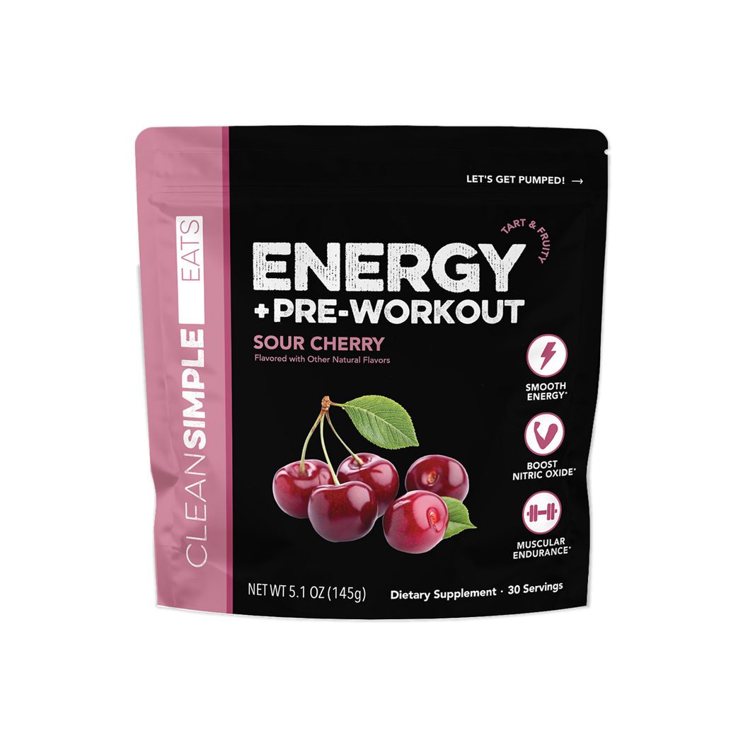 Energy + Pre-Workout - Sour Cherry | CSE – Clean Simple Eats