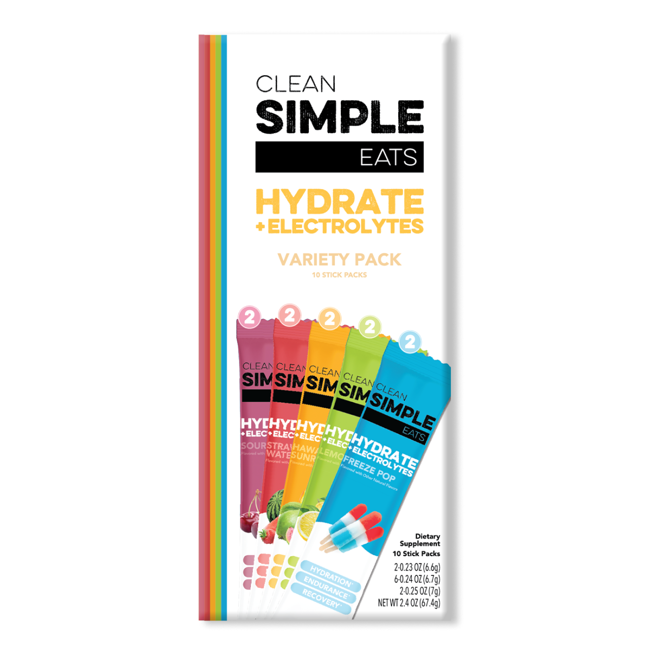 Hydrate + Electrolytes - Variety Pack | CSE – Clean Simple Eats