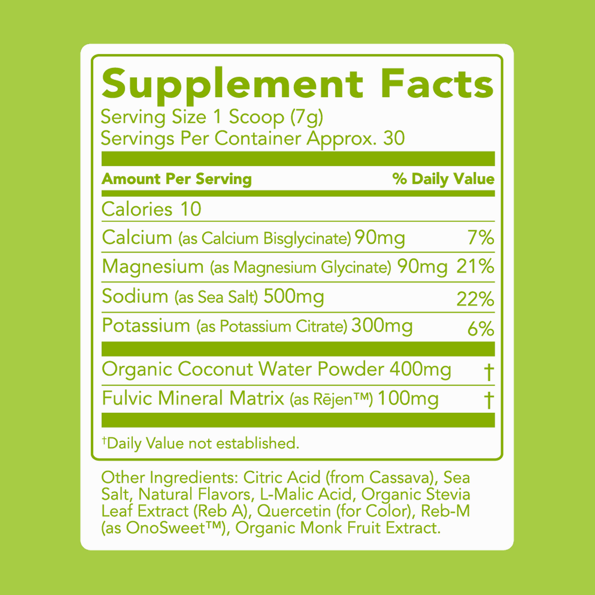 Hydrate + Electrolytes: Lemon Lime (30 Serving Bag)