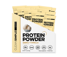 Protein Powder: Simply Vanilla (10 Single Serving Stick Packs)