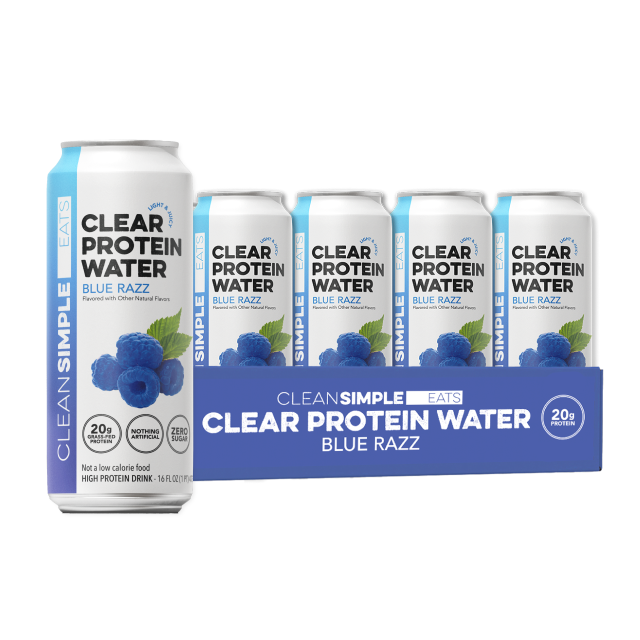 Clear Protein Water: Blue Razz (12 Pack)
