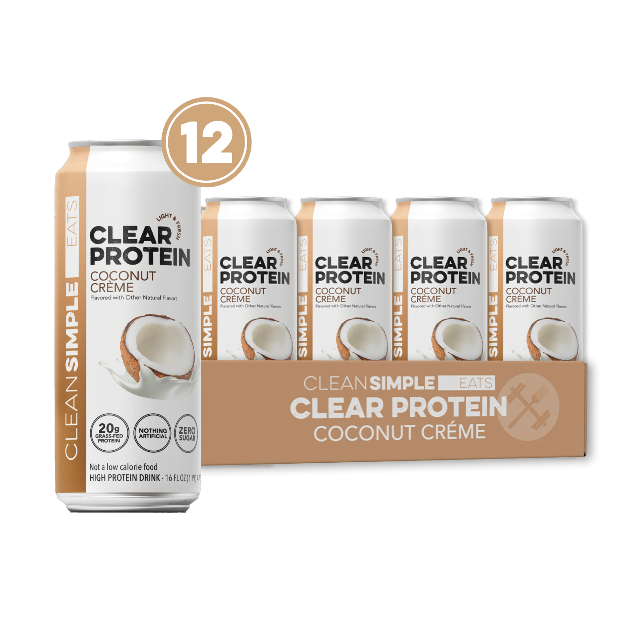 Clear Protein: Coconut Créme (12 Pack)