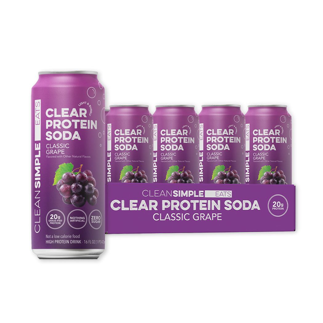 Clear Protein Soda: Classic Grape (12 Pack)