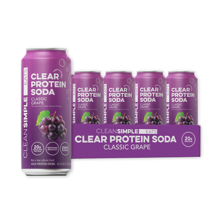 Clear Protein Soda: Classic Grape (12 Pack)