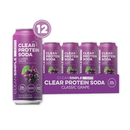 Clear Protein Soda: Classic Grape (12 Pack)
