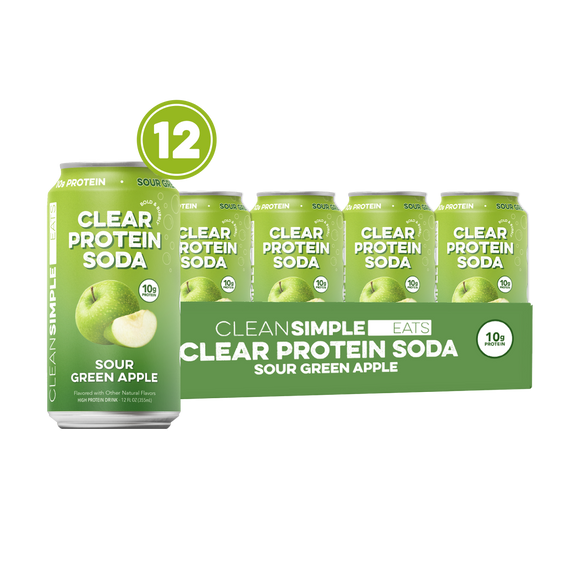 Clear Protein Soda: Sour Green Apple