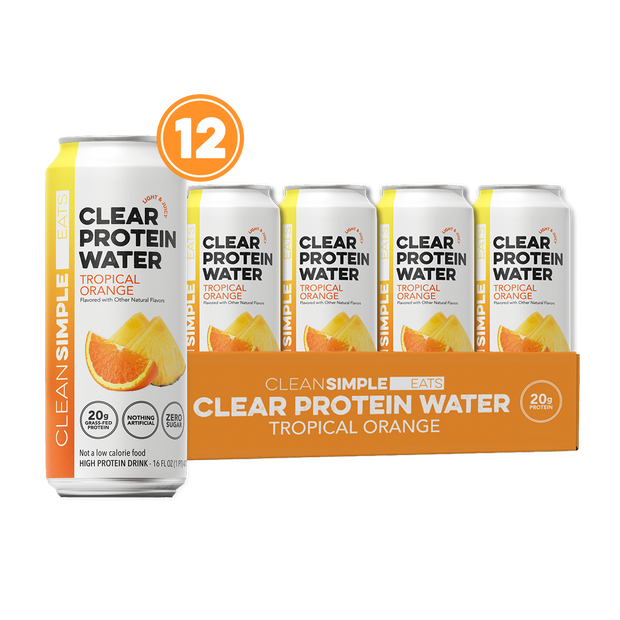 Clear Protein Water: Tropical Orange (12 Pack)