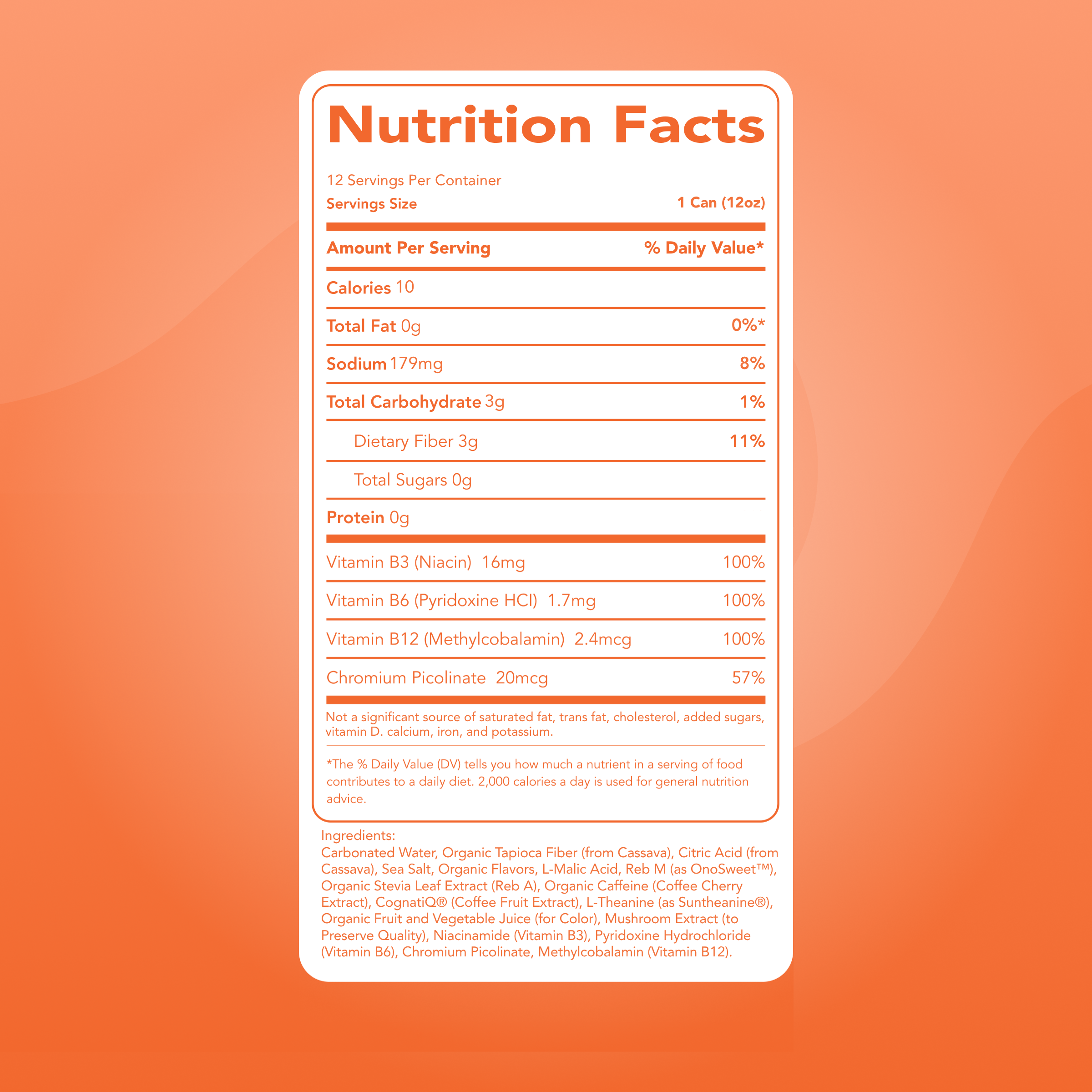 Energy + Focus: Orange Swirl (12-pack)