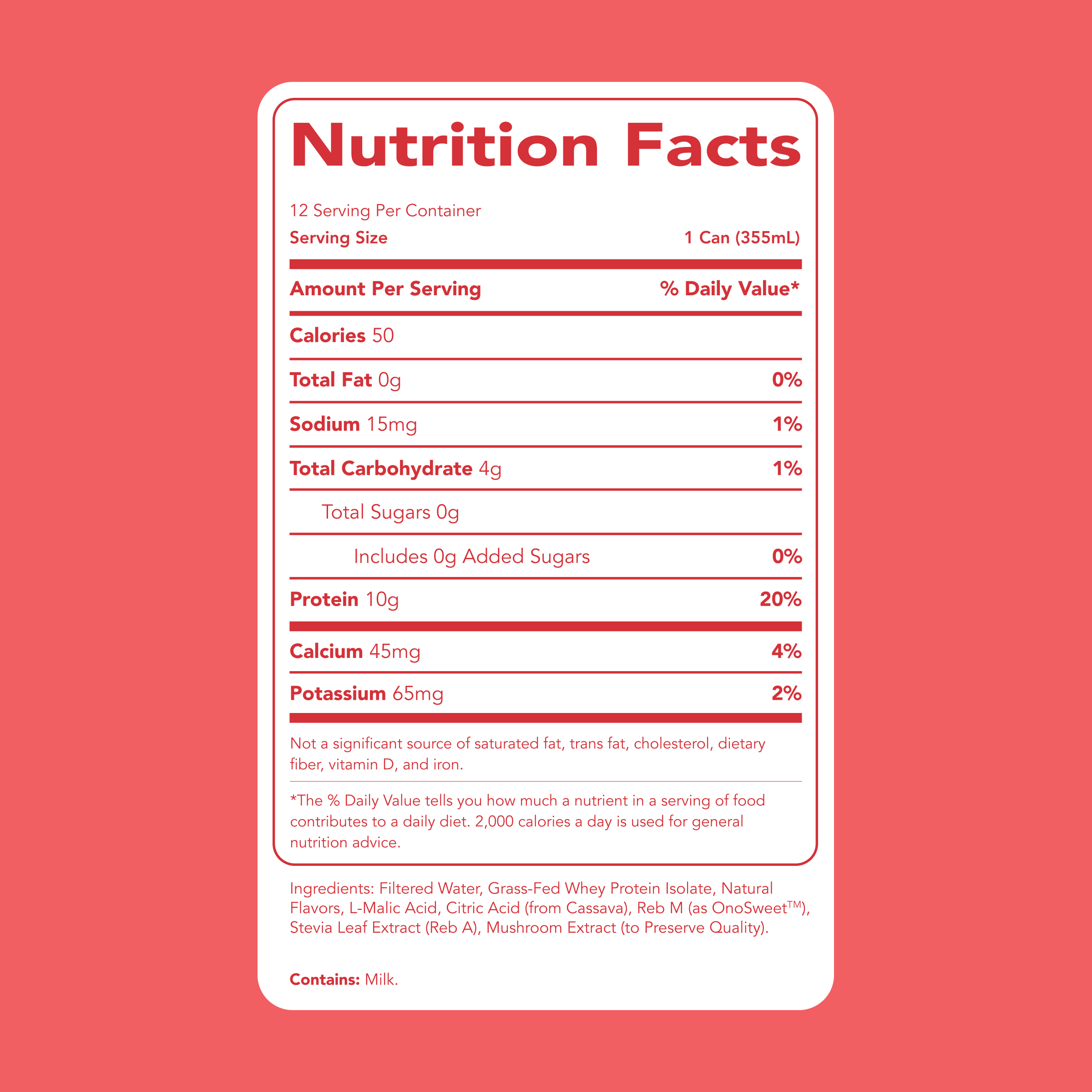 Clear Protein Water: Peach Mango Créme (12 Oz. | 12 Pack)