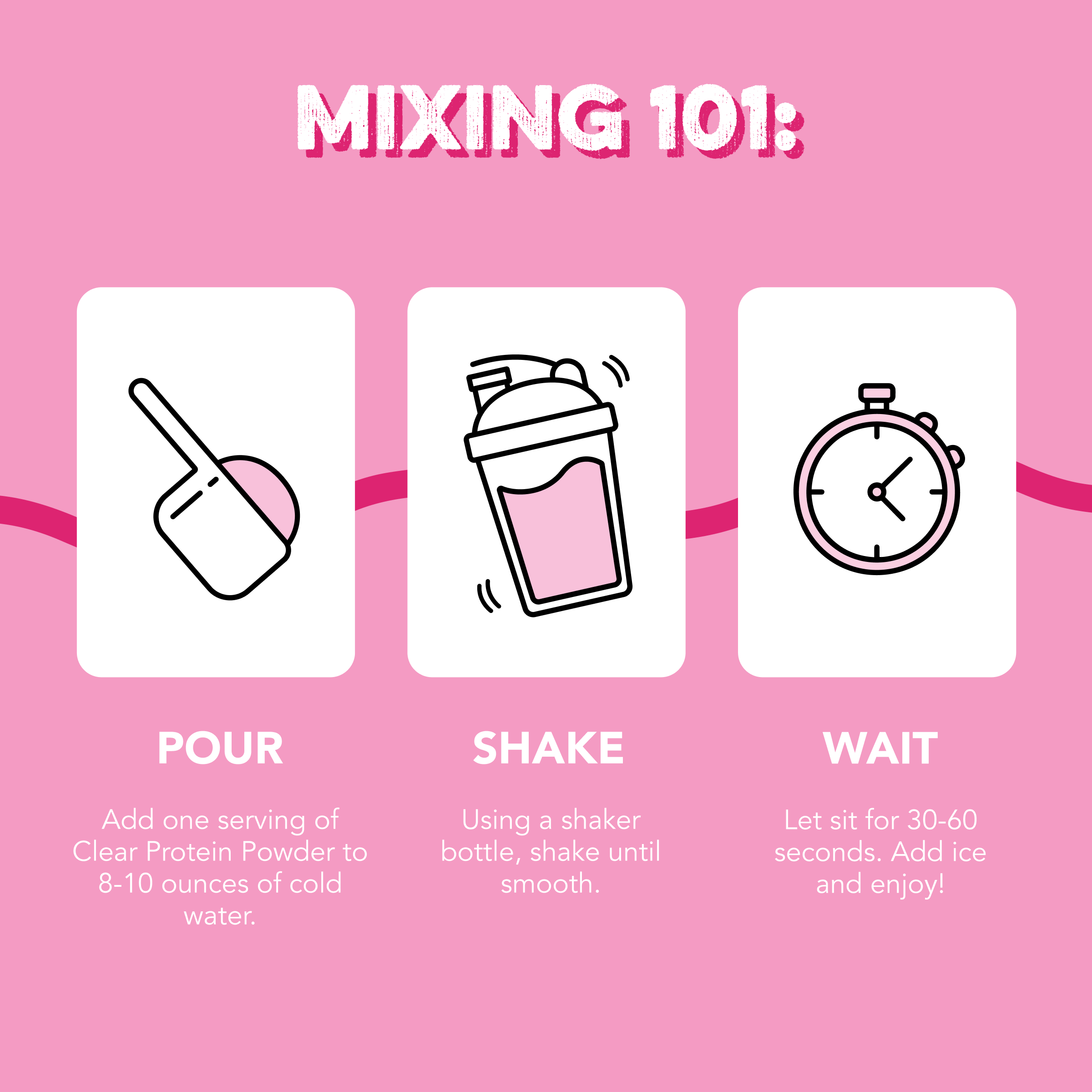 Clear Protein Powder: Pink Burst (20 Serving)