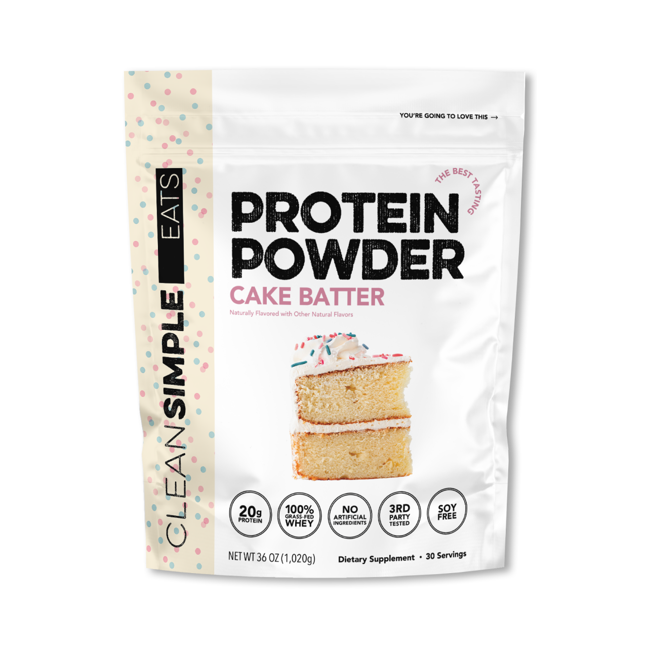 Protein Powder: Cake Batter (30 Serving Bag)