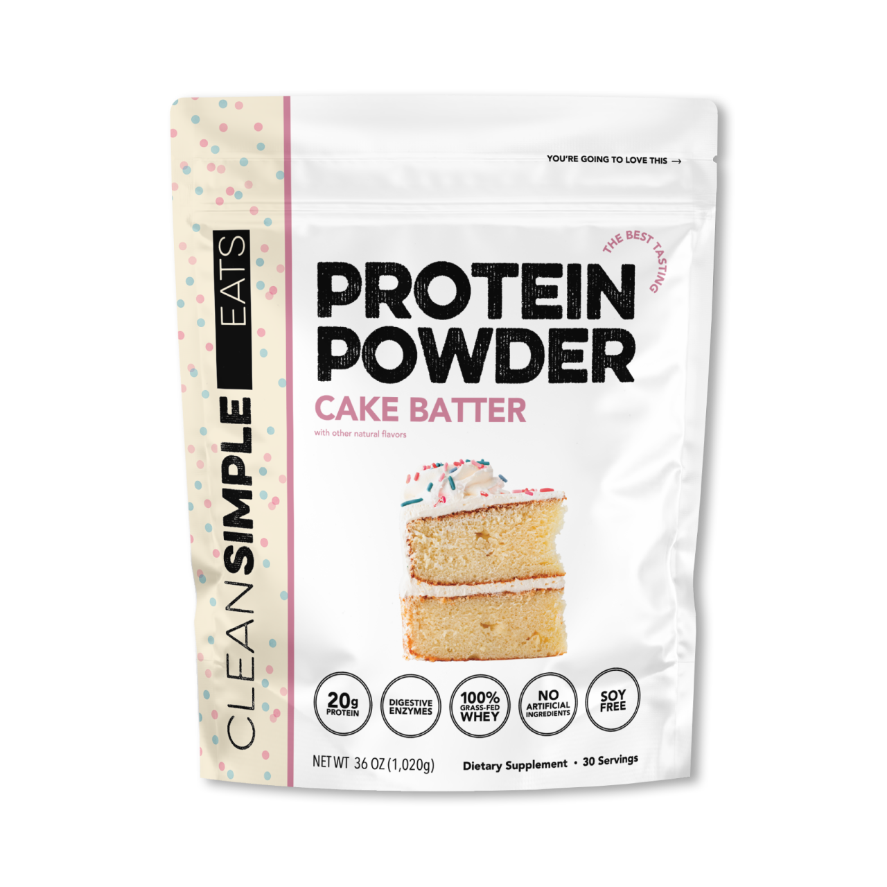 Protein Powder: Cake Batter (30 Serving Bag)