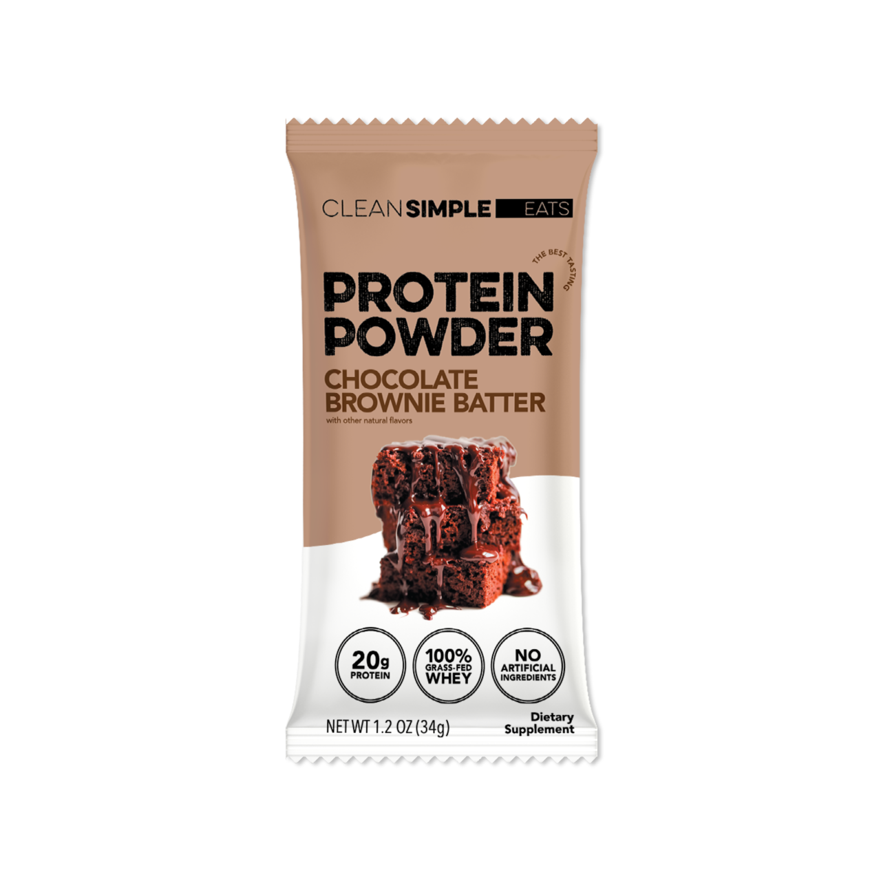 Protein Powder: Chocolate Brownie Batter (Single Serving Stick Pack Sample)