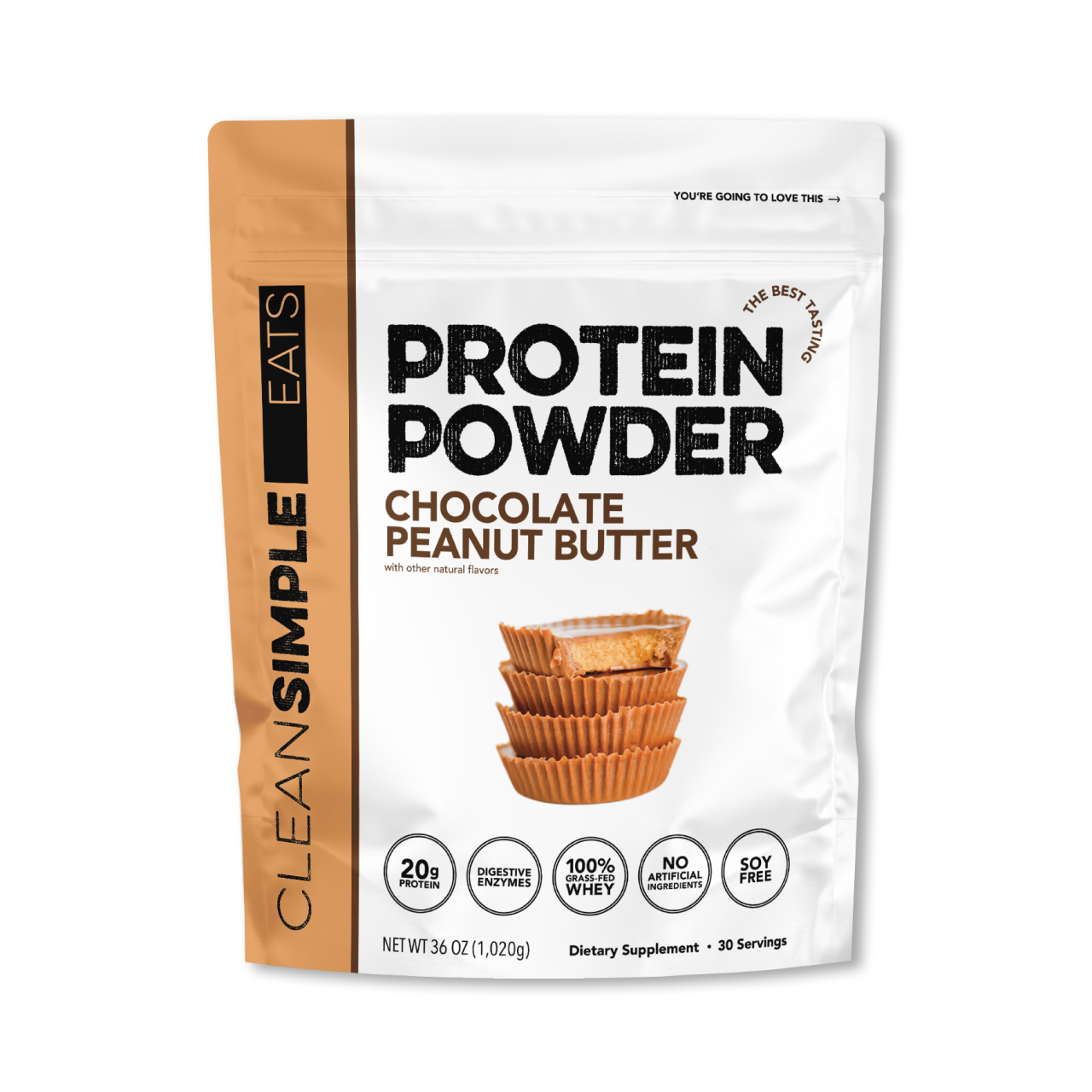 Protein Powder: Chocolate Peanut Butter (30 Serving Bag)