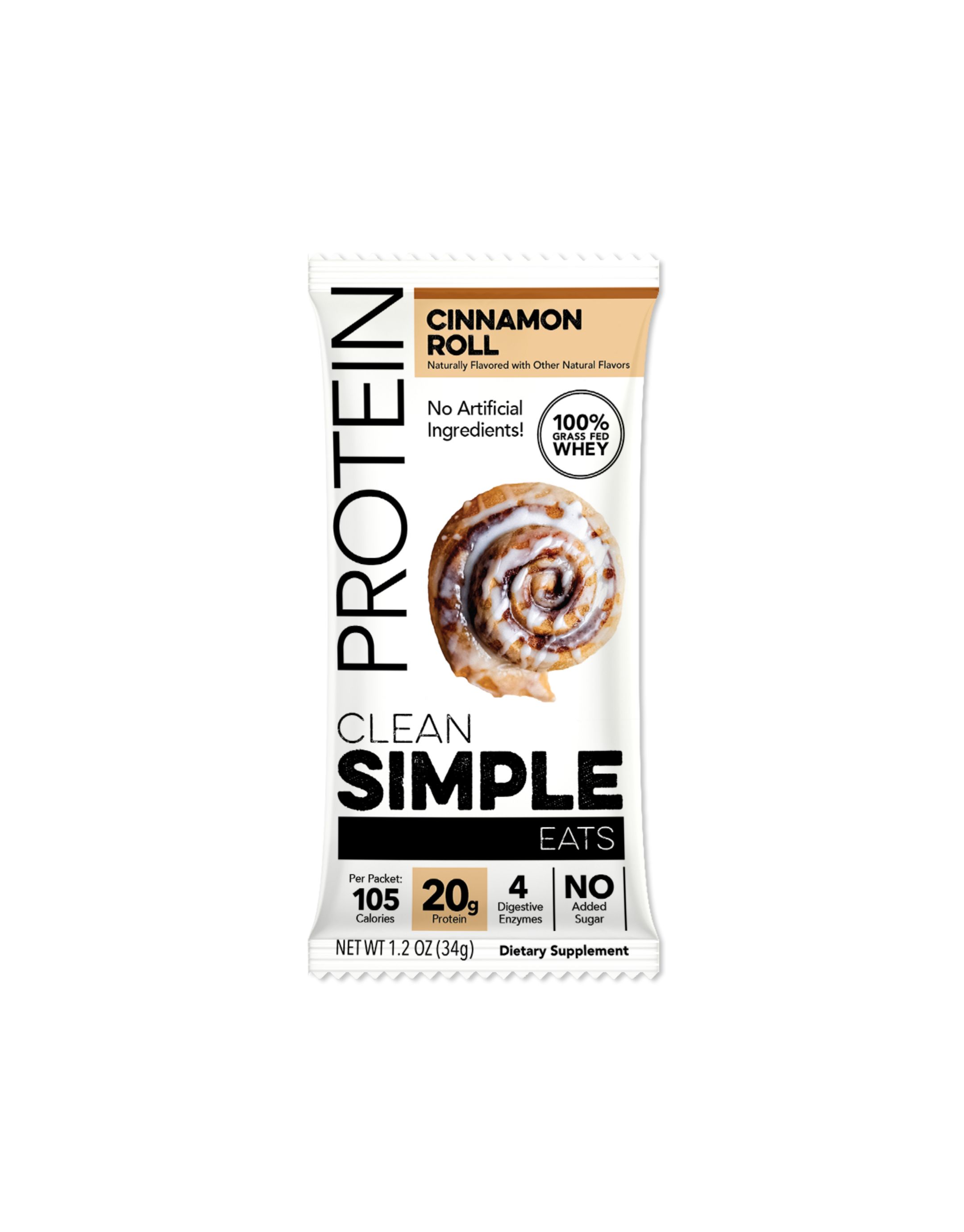 Protein Powder: Cinnamon Roll (Single Serving Stick Pack Sample)
