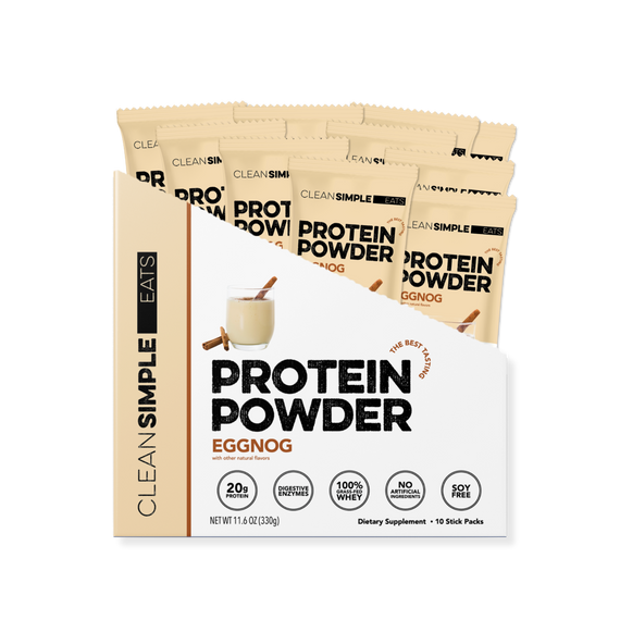 Protein Powder: Eggnog (10 Single Serving Stick Packs)