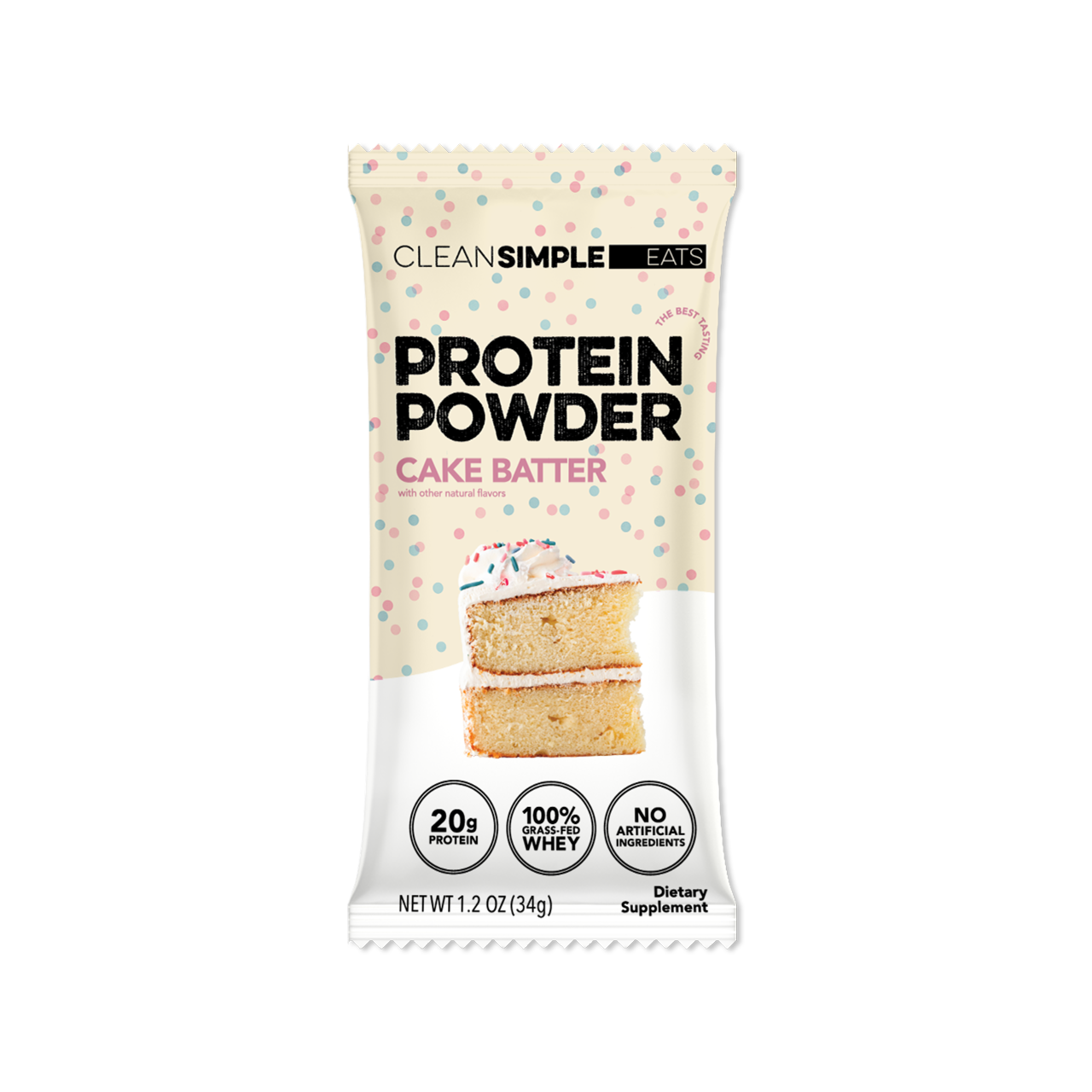 Protein Powder: Cake Batter (Single Serving Stick Pack Sample)