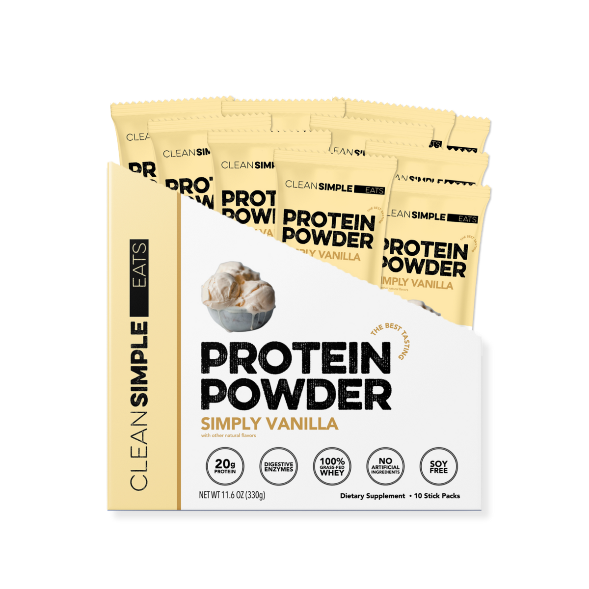 Protein Powder (packets) - Vanilla | CSE – Clean Simple Eats