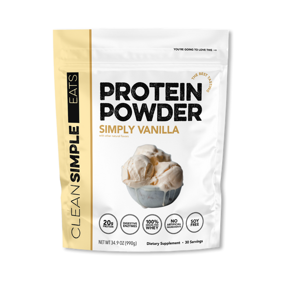 Protein Powder: Simply Vanilla (30 Serving Bag)