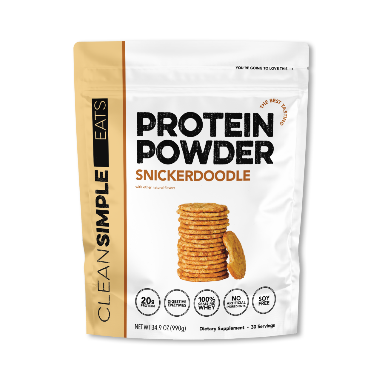 Protein Powder: Snickerdoodle (30 Serving Bag)