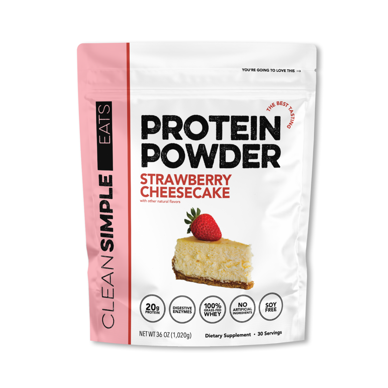 Protein Powder: Strawberry Cheesecake (30 Serving Bag)