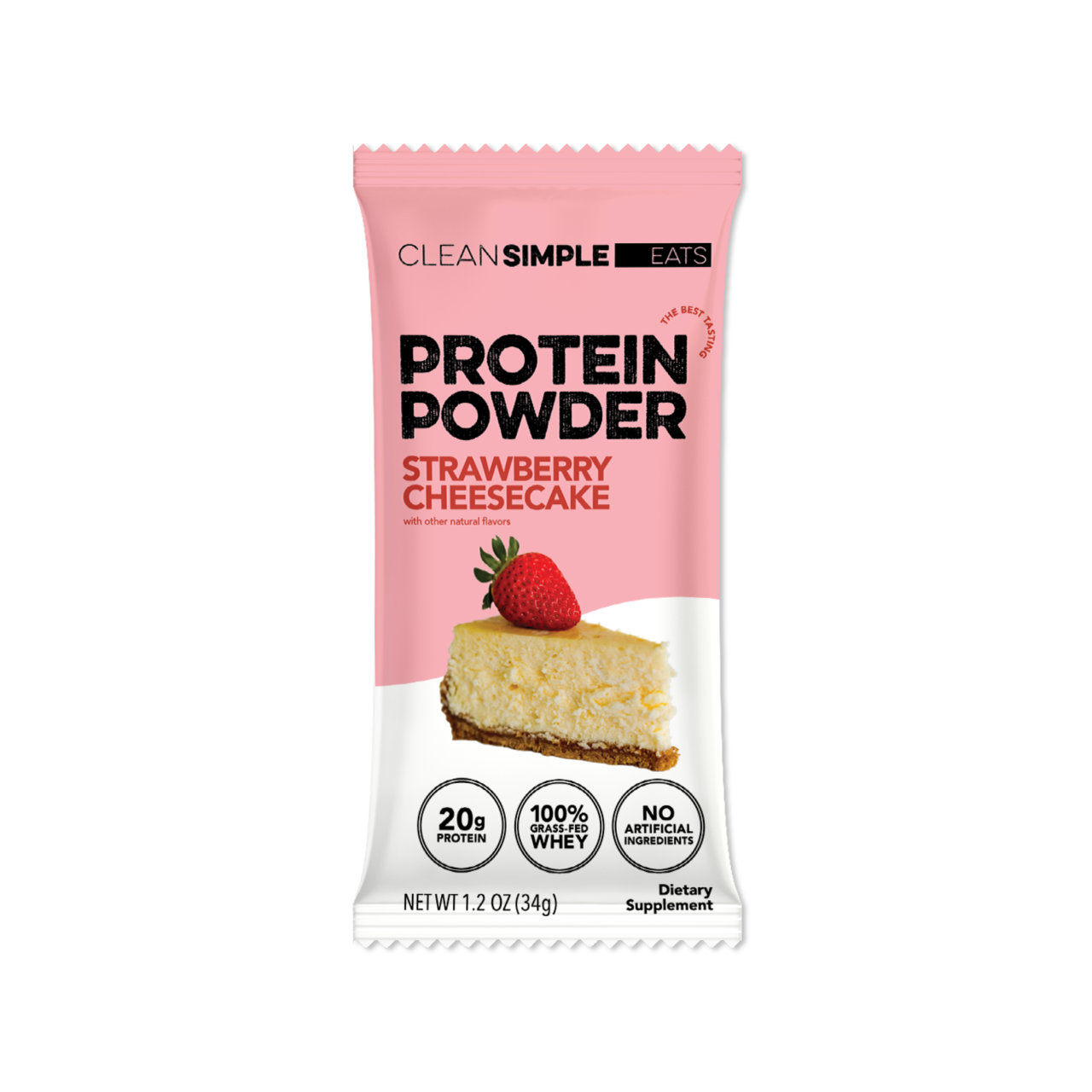 Protein Powder: Strawberry Cheesecake (Single Serving Stick Pack Sample)