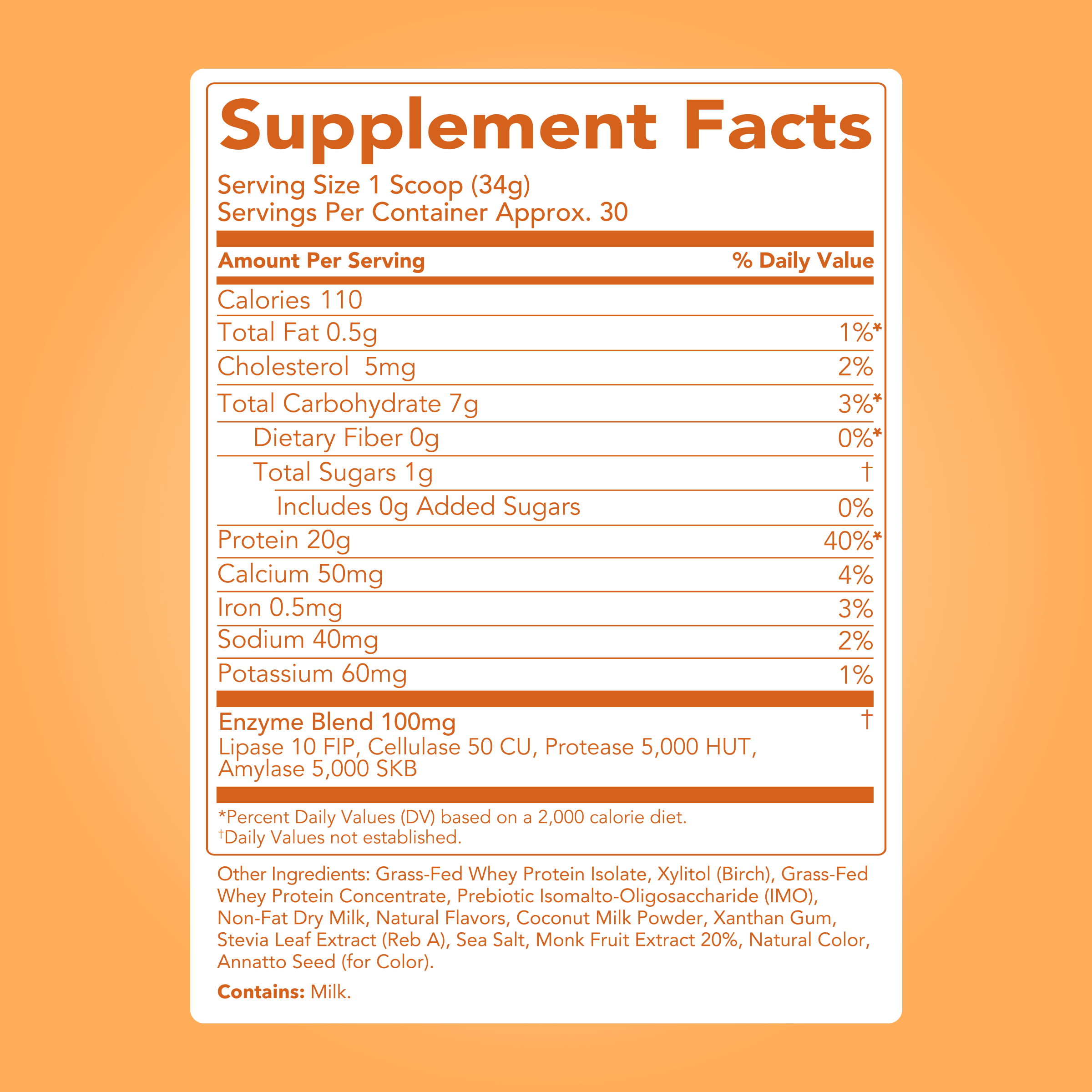 Protein Powder: Pumpkin Pie (30 Serving Bag)