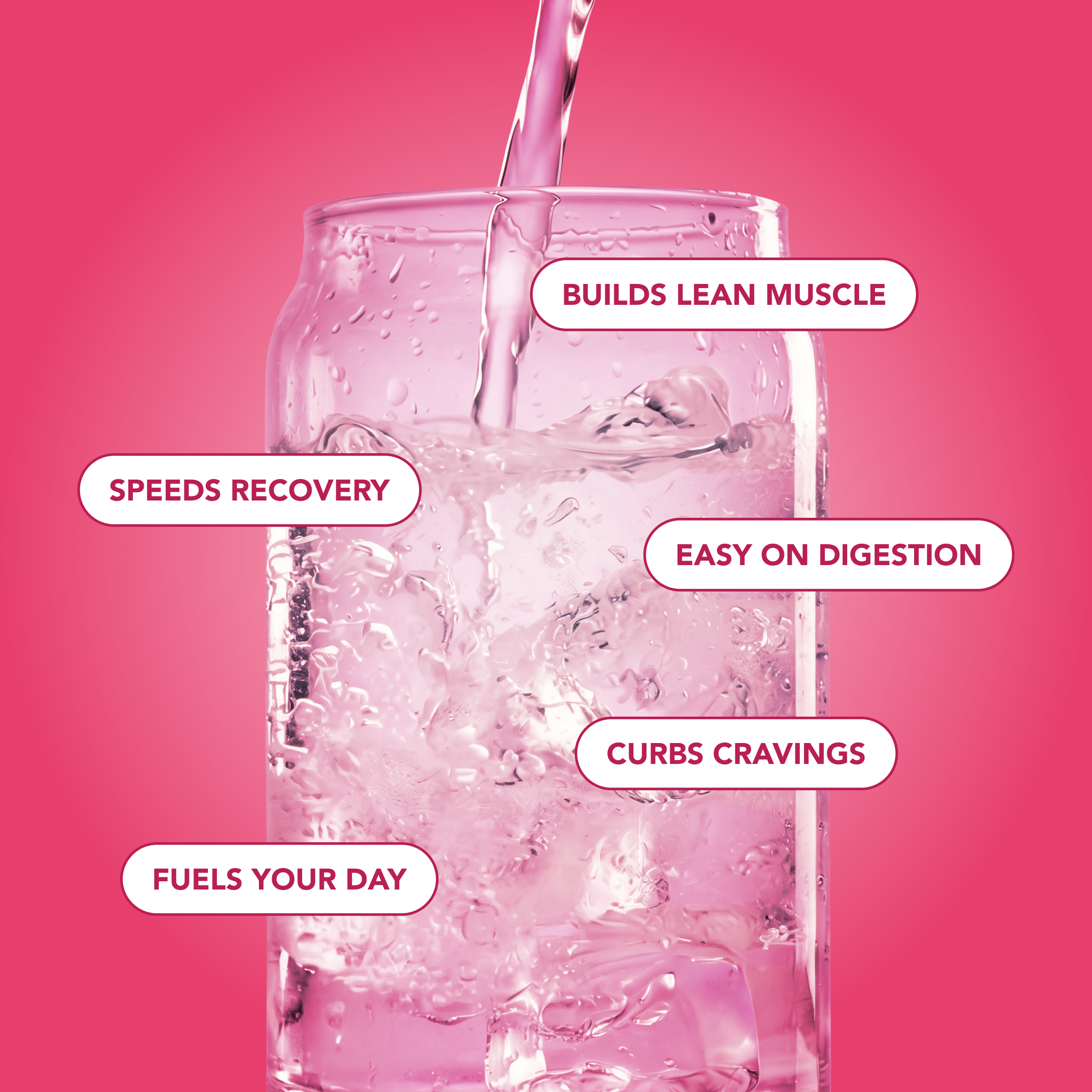 Clear Protein Water: Raspberries & Cream (12 Oz. | 12 Pack)