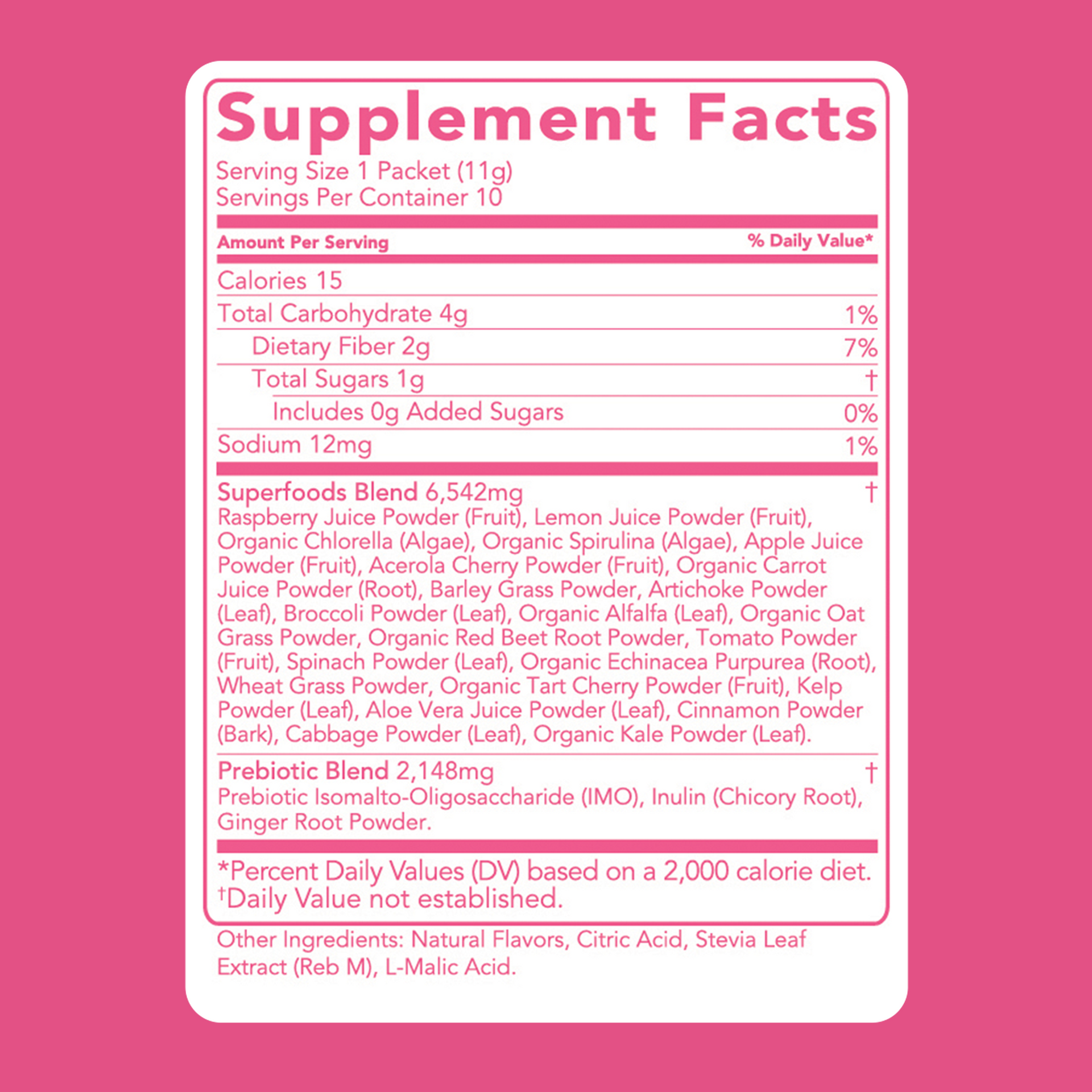 Greens: Raspberry Lemonade Super Greens Mix